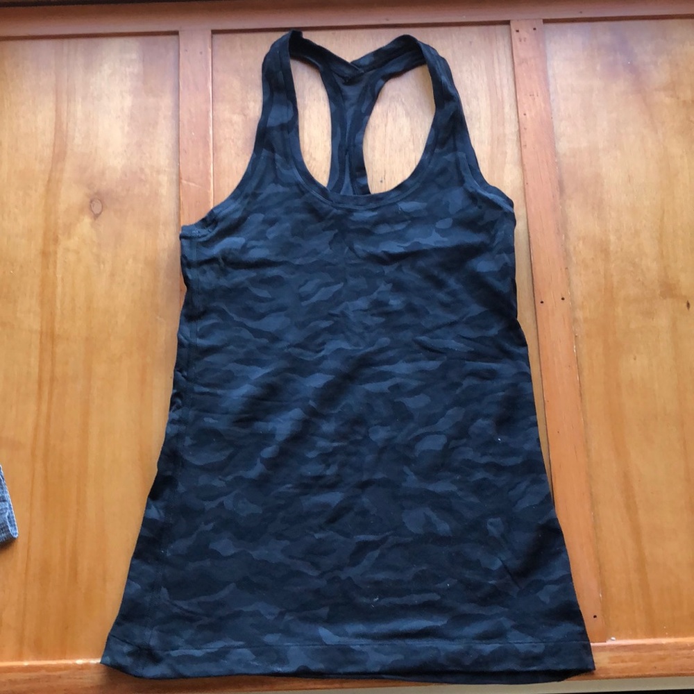 Lululemon Black Camo Racerback Tank